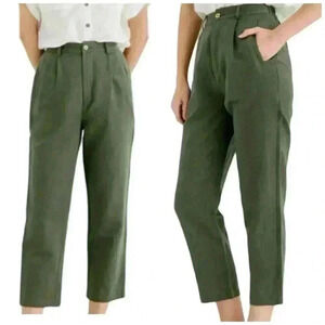 Grae Cove Linen Blend Pants Size XL Cropped Lagenlook TikTok Viral Blogger